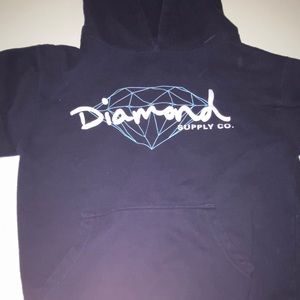 Navy blue diamond hoodie